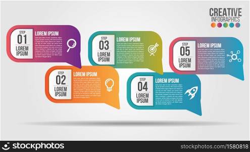 World map business infographics 5 step options vector illustration and design template with road timeline.Can be used for communication connect, workflow layout, banner, diagram, number, web design.