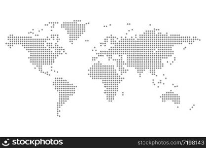 world map dots isolated modern design vector illustration