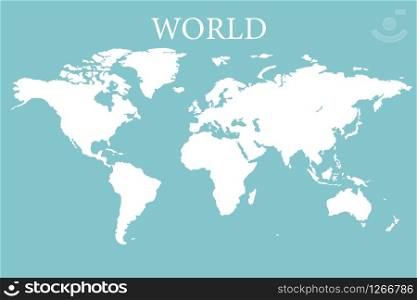 world map earth realistic design isolated vector illustration