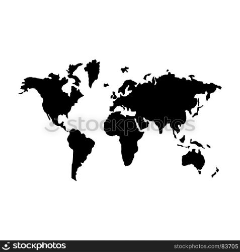 World map icon .
