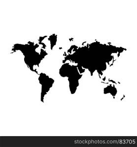 World map icon .