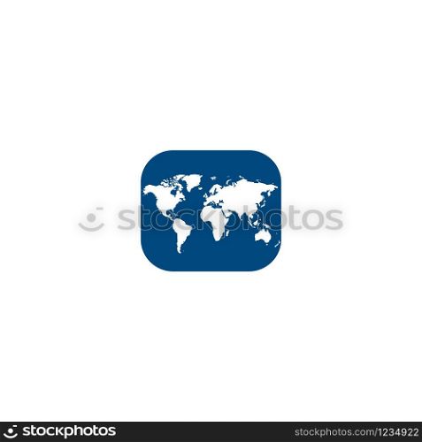 World map logo. Creative travel logo design.