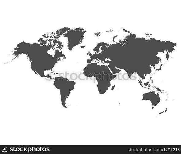 World map on white background. Vector illustration - Vector illustration. World map on white background. Vector illustration - Vector