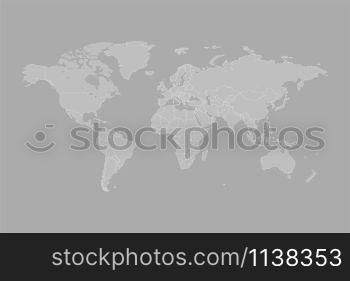 World map vector abstract illustration