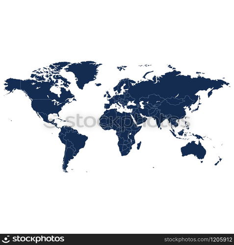 World map vector abstract illustration