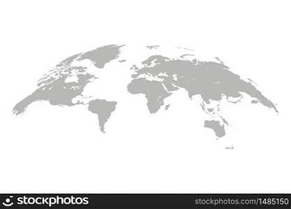 World map vector illustration. 3D globe world map isolated on white background