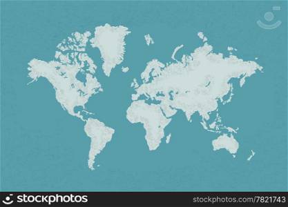 World map with a colorful blue background , eps10 vector format