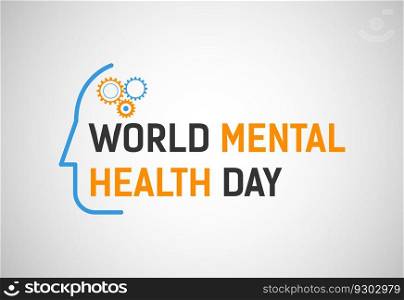 World Mental Health Day October 10, Vector Illustration. Mental Illness