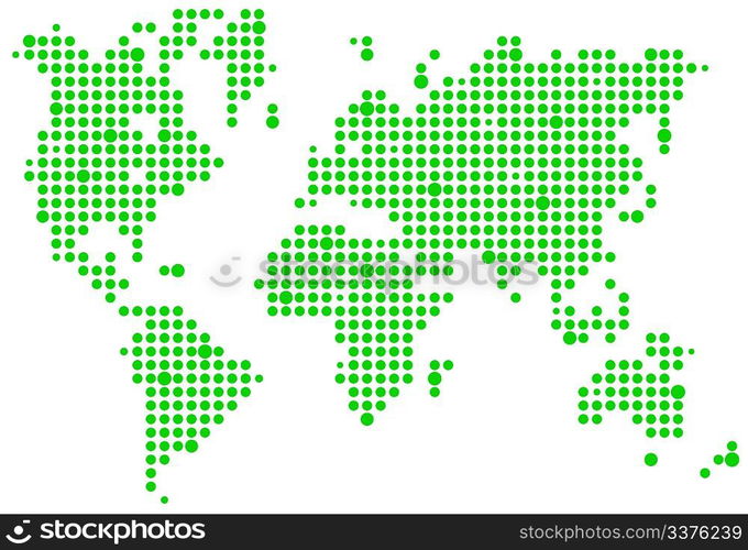 World pixel map