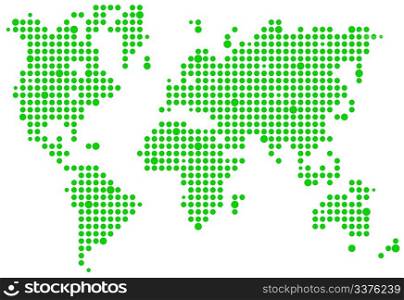 World pixel map