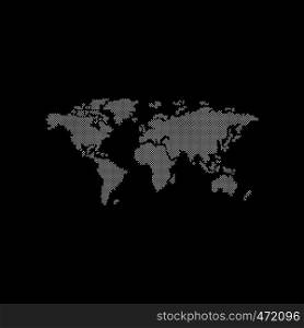 world region map globe vector art illustration. world region map globe vector