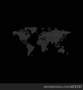 world region map globe vector art illustration. world region map globe vector