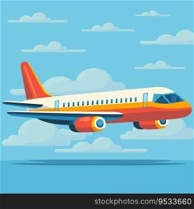 World tourism day icon illustrations isolated on the colored background. airplane objects for your design.