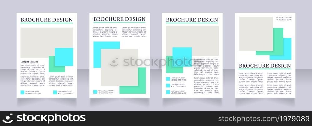 World water crisis issue blank brochure layout design. Vertical poster template set with empty copy space for text. Premade corporate reports collection. Editable flyer paper pages. World water crisis issue blank brochure layout design