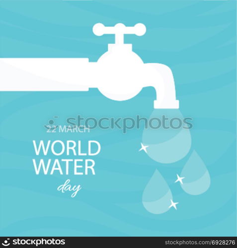 world water day theme vector art. world water day theme vector art illustration