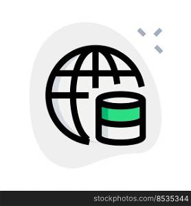 Worldwide database, an organized collection of information.