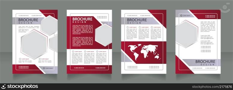 Worldwide energy consumption calculation blank brochure design. Template set with copy space for text. Premade corporate reports collection. Editable 4 paper pages. Calibri, Arial fonts used. Worldwide energy consumption calculation blank brochure design