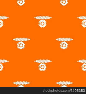 Worm gear pattern vector orange for any web design best. Worm gear pattern vector orange