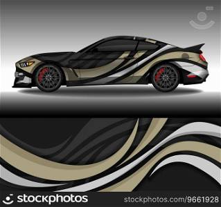 Wrap car decal design custom livery race rally Vector Image