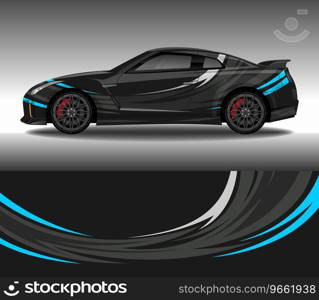 Wrap car decal design custom livery race rally Vector Image