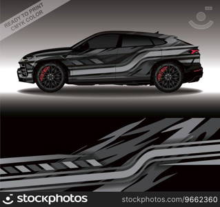 Wrap car decal design custom livery race rally Vector Image