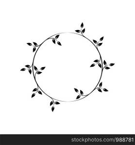 wreath; floral; frame; vintage; round; design; wallpaper; wedding; vector; illustration; decorative; valentine; ornament; leaf; detail; married; border; ivy; branch; love; green; laurel; card; circle; cute