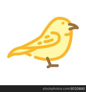 wren bird color icon vector. wren bird sign. isolated symbol illustration. wren bird color icon vector illustration