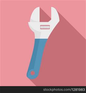 Wrench equipment icon. Flat illustration of wrench equipment vector icon for web design. Wrench equipment icon, flat style