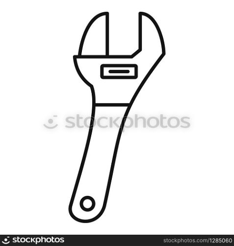 Wrench equipment icon. Outline wrench equipment vector icon for web design isolated on white background. Wrench equipment icon, outline style