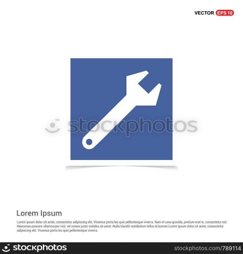 wrench Icon - Blue photo Frame