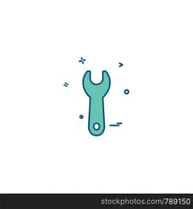 Wrench icon design vector