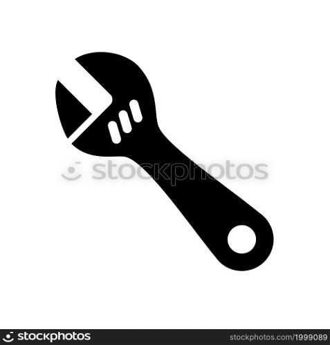 Wrench icon glyph style