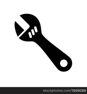Wrench icon glyph style