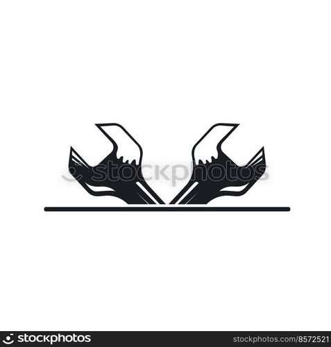 wrench icon vector concept design illustration  web