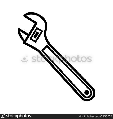 Wrench Icon Vector Design Template.