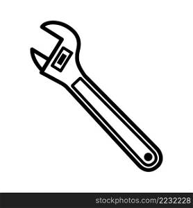 Wrench Icon Vector Design Template.