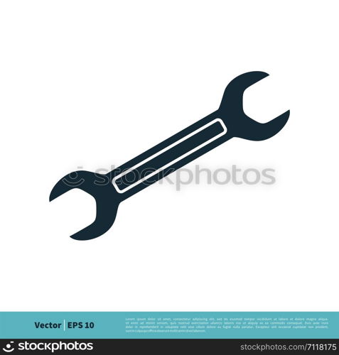 Wrench Icon Vector Logo Template Illustration Design. Vector EPS 10.