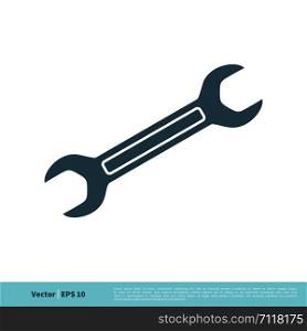 Wrench Icon Vector Logo Template Illustration Design. Vector EPS 10.