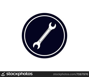 wrench icon vector of automotive service illustration template