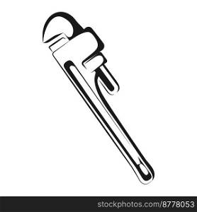 wrench icon vector template design