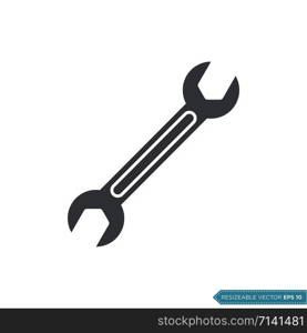 Wrench Icon Vector Template Logo Design Illustration Design