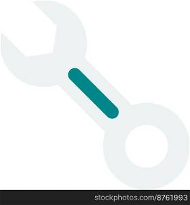 wrench illustration in minimal style isolated on background
