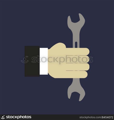 Wrench in hand