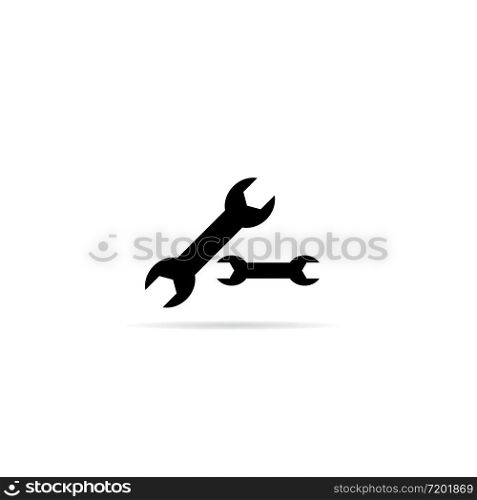 Wrench logo vector icon template