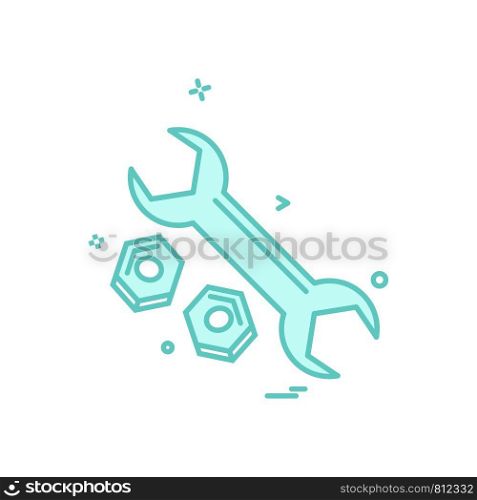 wrench net icon vector design