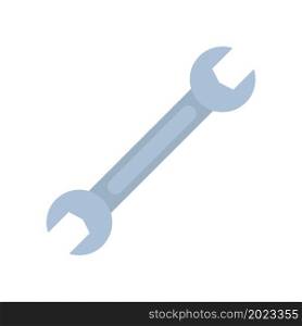 Wrench spanner icon. Tool to fix and tighten bolt.