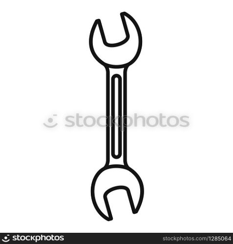 Wrench tool icon. Outline wrench tool vector icon for web design isolated on white background. Wrench tool icon, outline style