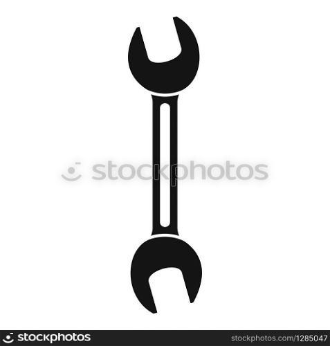 Wrench tool icon. Simple illustration of wrench tool vector icon for web design isolated on white background. Wrench tool icon, simple style