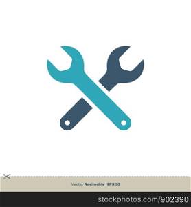 Wrench Vector Logo Template Illustration Design. Vector EPS 10.
