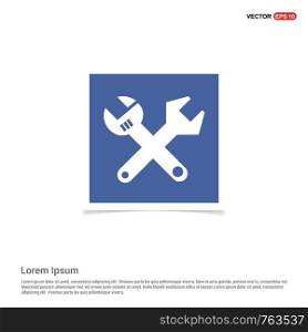 Wrenches Icon - Blue photo Frame